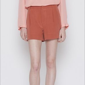 JOIE pink silk shorts